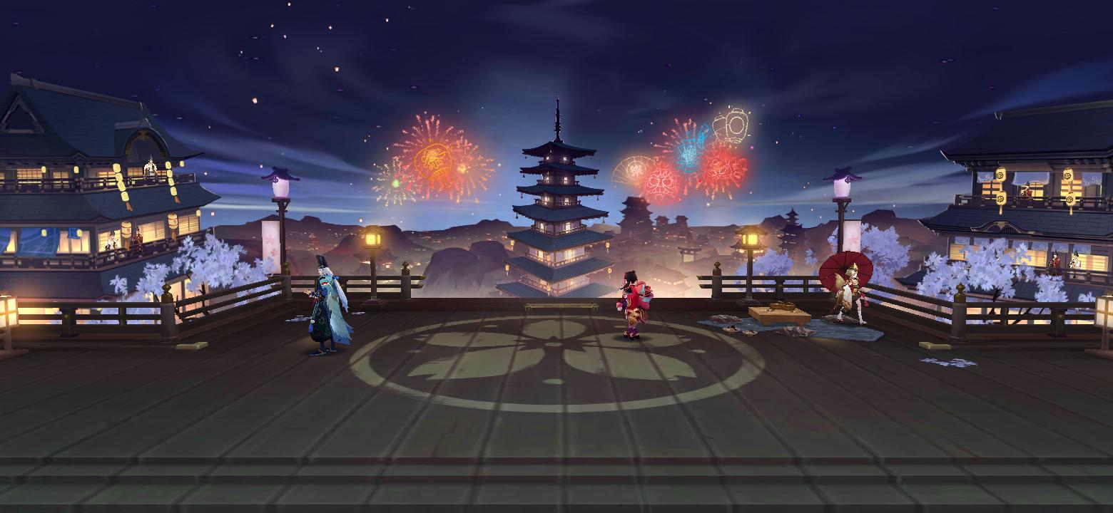 夏日花火祭 来自网易大神阴阳师圈子 屿蔍