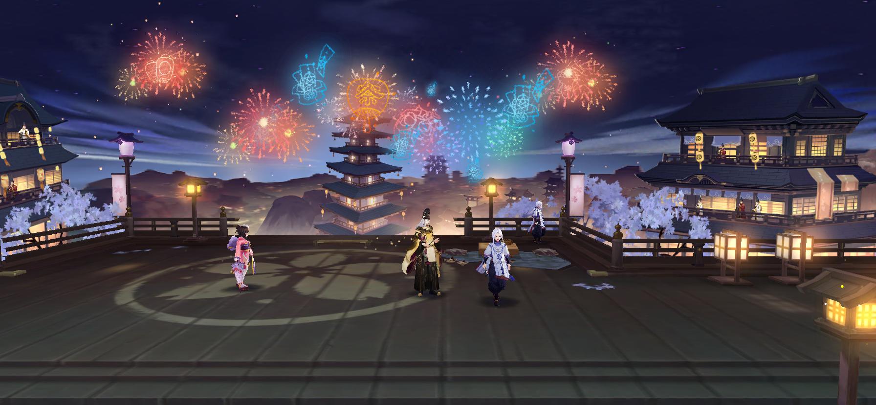 夏日花火祭 来自大神阴阳师圈子 极乐太夫
